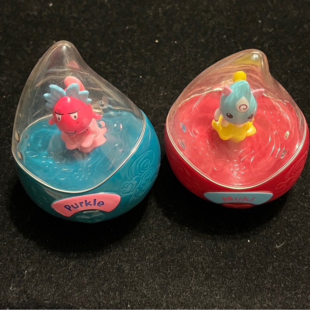 Lot of 2 Wild Planet Aquapets Dew Drops Voice Activated Interactive Aqua Pets